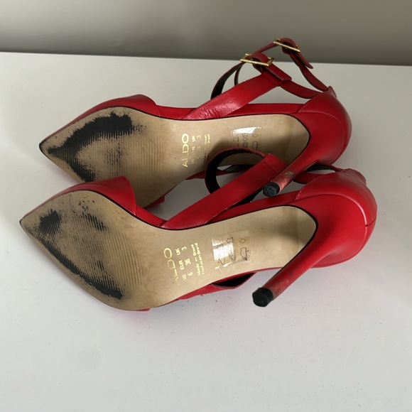 Aldo red heels size 6 - Picture 4 of 4